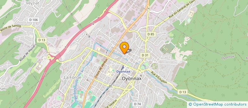 localisation de l'entreprise ORGANISATION LA PENSEE MONDIALE DE LA PAIX LES DROITS DE L'HOMME à OYONNAX