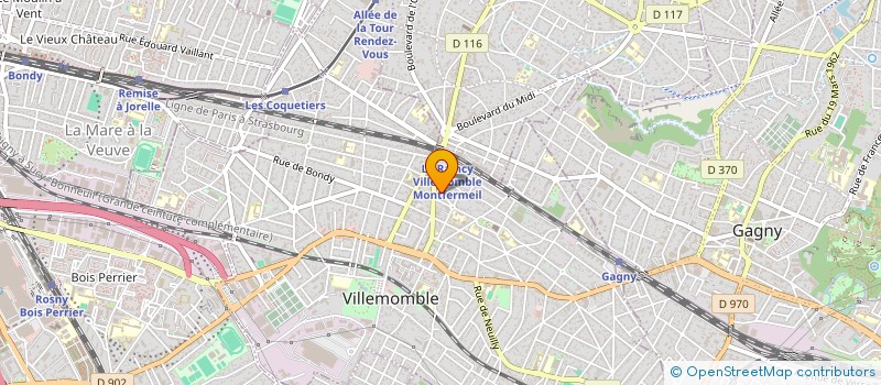 localisation de l'entreprise ORGANISATION LA VOIX DES FEMMES (VDF) à VILLEMOMBLE