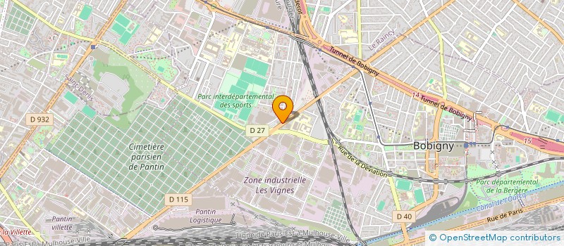 localisation de l'entreprise ORGANISATION LOGISTIQUE TRANSPORT à BOBIGNY