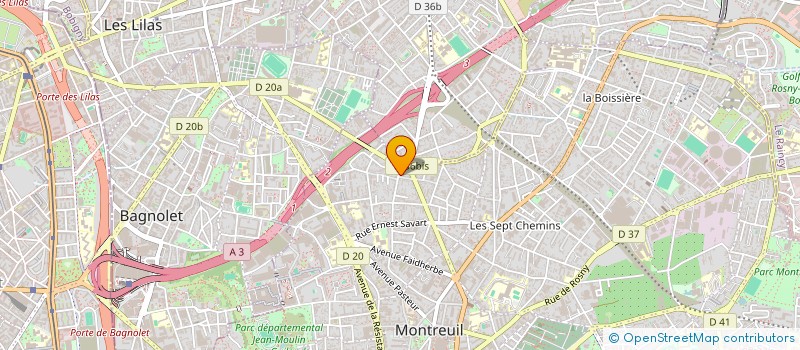 localisation de l'entreprise ORGANISATION MAINTENANCE SERVICE à MONTREUIL