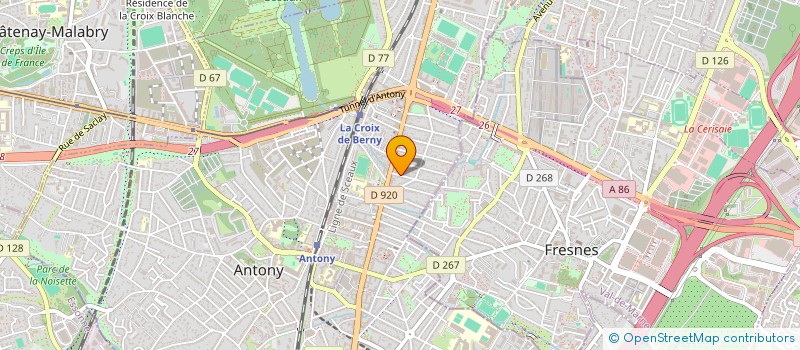 localisation de l'entreprise ORGANISATION & MAITRISE CONSTRUCTION  ANTONY