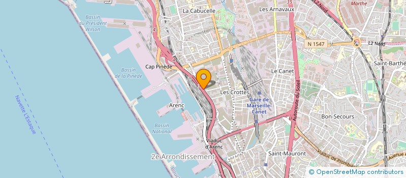 localisation de l'entreprise ORGANISATION MARCHES NAT ET INTERNATION à MARSEILLE