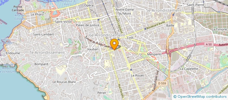 localisation de l'entreprise ORGANISATION MESSAGERIES TRANSPORTS à MARSEILLE