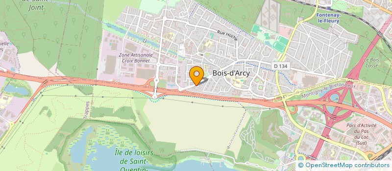 localisation de l'entreprise ORGANISATION MODERNE DE BUREAU  BOIS-D'ARCY