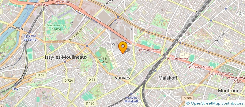 localisation de l'entreprise ORGANISATION MODERNE NETTOYAGE à VANVES
