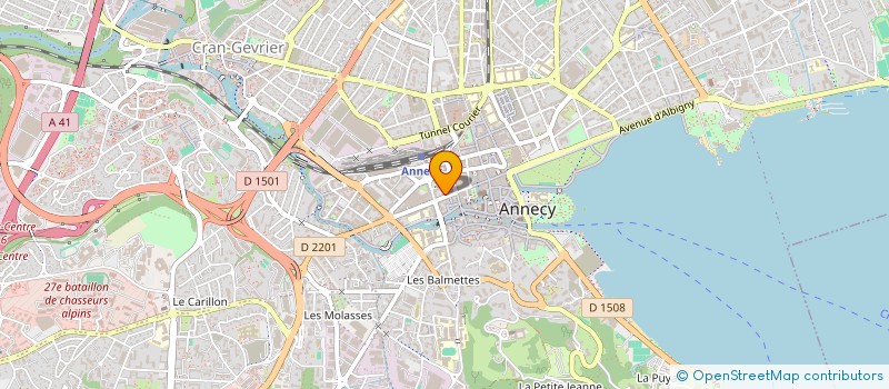 localisation de l'entreprise ORGANISATION NON GOUVERNEMENTALE LOAN à ANNECY
