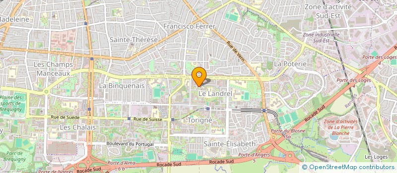 localisation de l'entreprise ORGANISATION NON GOUVERNEMENTALE POUR LA SOLIDARITE,L'INCLUSION, L'INSERTION ET LA REINSERTION PAR LE SPORT - FRANCE  RENNES