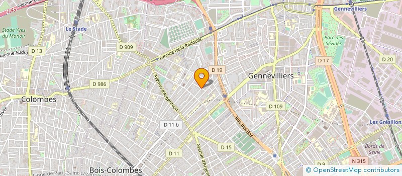 localisation de l'entreprise ORGANISATION ORIENTEE OBJET à ASNIERES-SUR-SEINE
