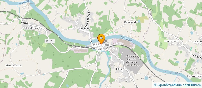 localisation de l'entreprise ORGANISATION POLYPHONIQUE DES AMIS DU CHANT POUR DES ACTIVITES DE DECOUVERTE  EXIDEUIL-SUR-VIENNE