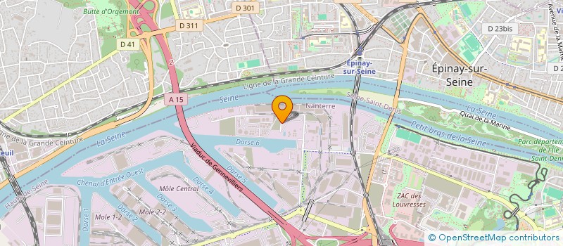 localisation de l'entreprise ORGANISATION POUR LA DIFFUSION DU LIVRE à GENNEVILLIERS