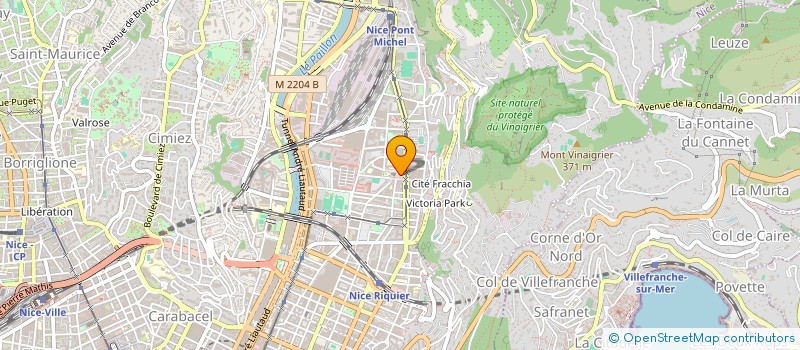 localisation de l'entreprise ORGANISATION POUR LA PRATIQUE ET L'ENSEIGNEMENT DU ROLLER AZUREEN SUD (OPERAS) à NICE