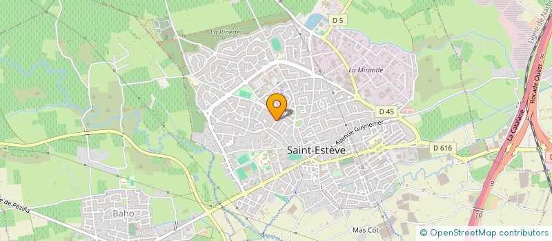 localisation de l'entreprise ORGANISATION POUR LES RETRAITES DANS L'ANIMATION CULTURELLE EUROPEENNE 66 (O.R.A.C.E.66)  SAINT-ESTEVE