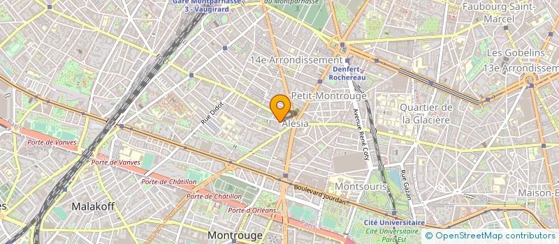 localisation de l'entreprise ORGANISATION PREVENTION CECITE à PARIS