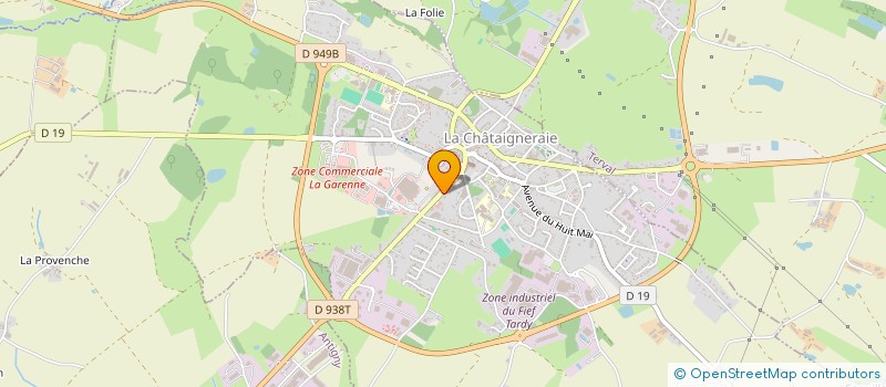localisation de l'entreprise ORGANISATION PRODUCTEURS VENDEE-GATINE à LA CHATAIGNERAIE