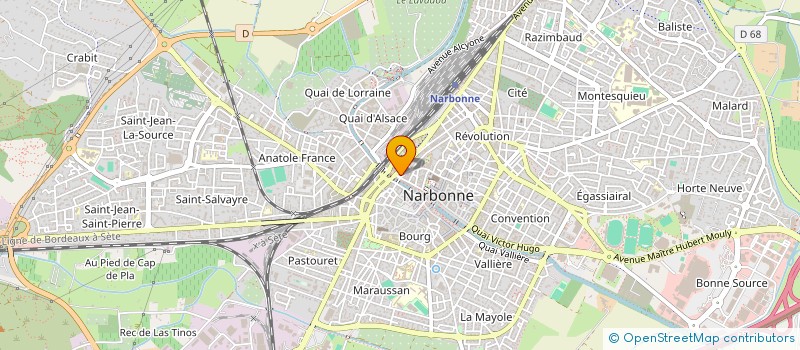 localisation de l'entreprise ORGANISATION REGION PROFES IMMOBILIERE à NARBONNE