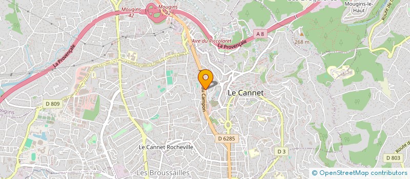localisation de l'entreprise ORGANISATION REGIONALE PROFESSIONNEL IMMOBILIER  LE CANNET