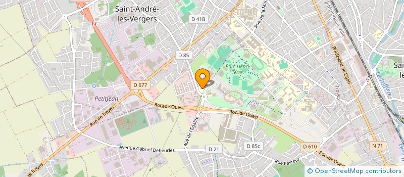 localisation de l'entreprise ORGANISATION RESEAU APPRENTISSAGE DE TROYES ORA TROYES  ROSIERES-PRES-TROYES