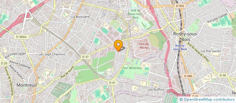 localisation de l'entreprise ORGANISATION & RESSOURCES MULTISERVICE  MONTREUIL