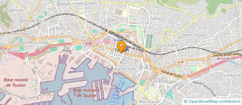 localisation de l'entreprise ORGANISATION SERVICES TRANSPORTS à TOULON
