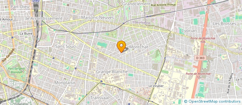 localisation de l'entreprise ORGANISATION SOIREES ET EVENEMENTS  LYON