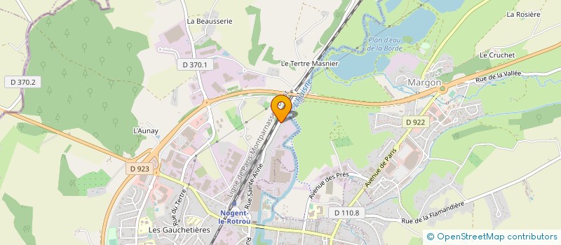 localisation de l'entreprise ORGANISATION SPORTIVE ET DEVELOPPEMENT à NOGENT-LE-ROTROU