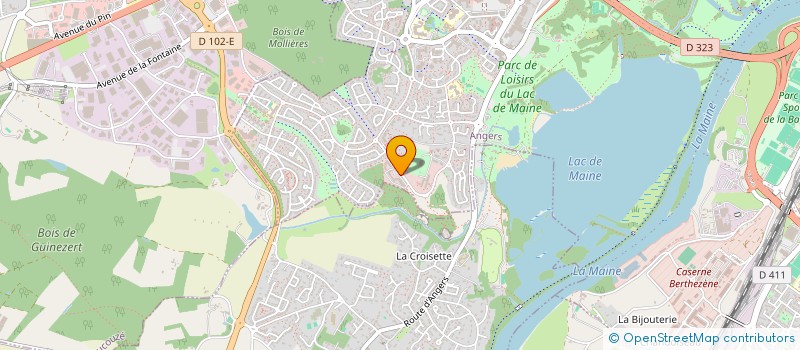 localisation de l'entreprise ORGANISATION SPORTS ET LOISIRS à ANGERS