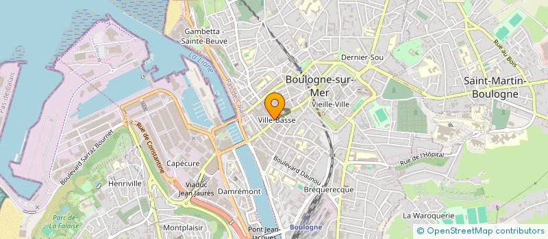 localisation de l'entreprise ORGANISATION SPORTS INFOS SERVICES à BOULOGNE-SUR-MER