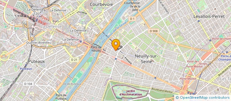 localisation de l'entreprise ORGANISATION TECH IMPRESSION PUBLICITAIR à NEUILLY-SUR-SEINE