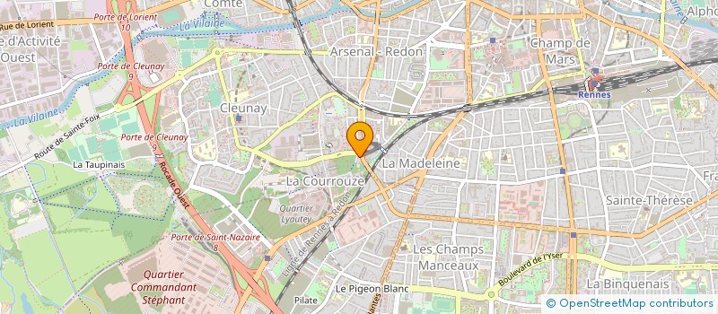 localisation de l'entreprise ORGANISATION TOURISTIQUE D'EVENEMENT ET DE SERVICE à RENNES