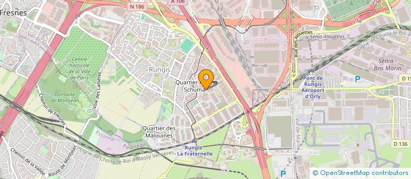 localisation de l'entreprise ORGANISATION TRAITEMENTS INFORMATIQUES  RUNGIS