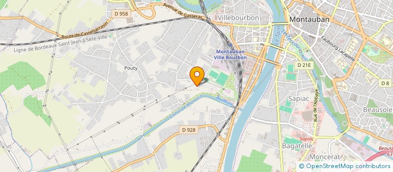 localisation de l'entreprise ORGANISATION UTILE AU LIEN ET A L'ENGAGEMENT SOLIDAIRE  MONTAUBAN