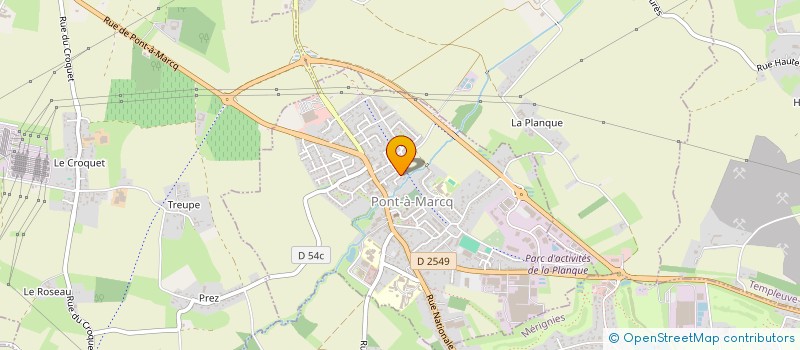 localisation de l'entreprise ORGANISATION VOCALES NOVATRICES ET INEDITES  PONT-A-MARCQ