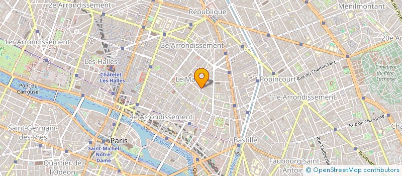 localisation de l'entreprise ORGANISATIONS ET CONTACTS  PARIS