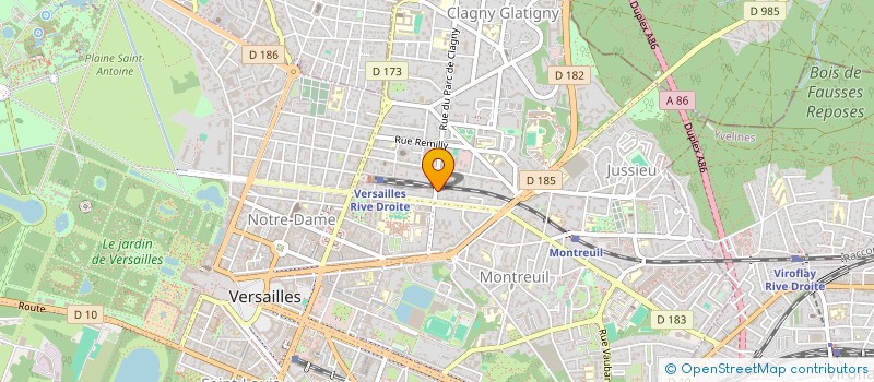 localisation de l'entreprise ORGANISATIONS RENTES O R à VERSAILLES