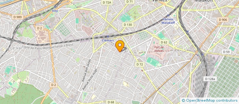 localisation de l'entreprise ORGANISATIONS & TECHNOLOGIES à CLAMART