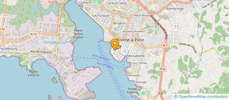 localisation de l'entreprise ORGANISEUR à POINTE A PITRE
