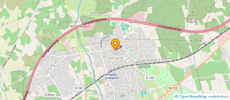 localisation de l'entreprise ORGANISM GESTION ENSEIGNEMENT CATHOLIQUE  VERGEZE