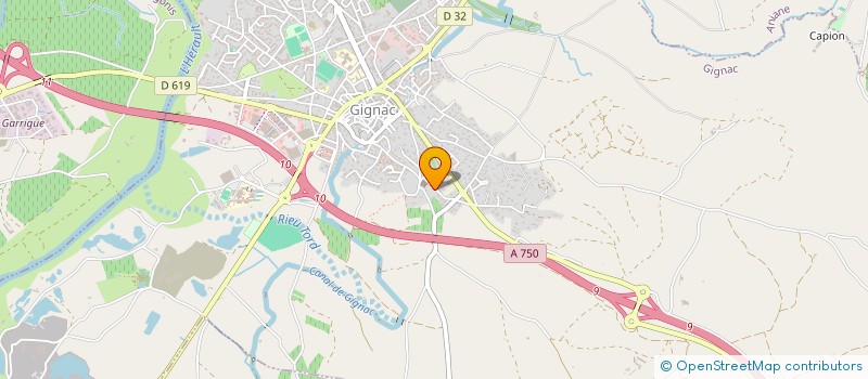 localisation de l'entreprise ORGANISM GESTION ENSEIGNEMENT CATHOLIQUE  GIGNAC