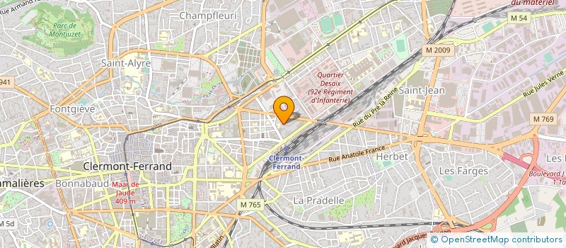 localisation de l'entreprise ORGANISME CREATION D'UNE RADIO ETUDIANTE à CLERMONT-FERRAND