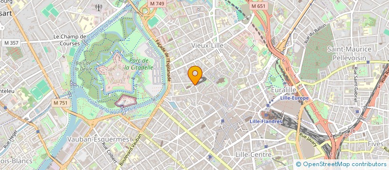 localisation de l'entreprise ORGANISME D'ART ET D'ESSAI à LILLE