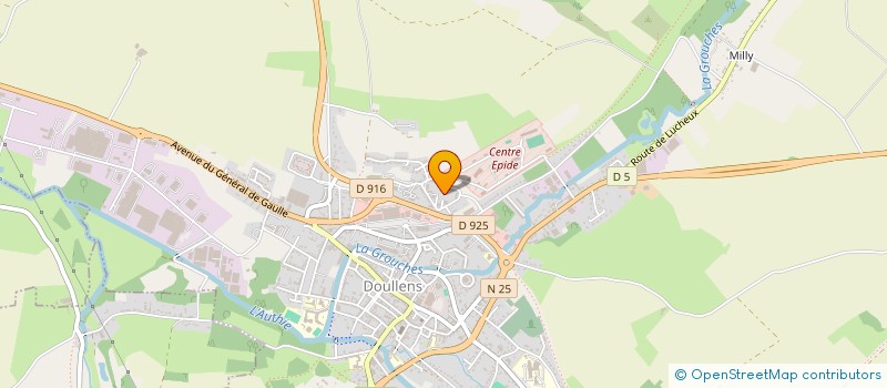 localisation de l'entreprise ORGANISME D'INSERTION ET DE FORMATION VAL D'AUTHIE VAL DE NIEVRE à DOULLENS