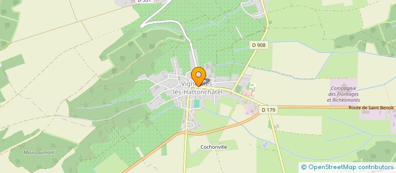 localisation de l'entreprise ORGANISME DE DEFENSE ET DE GESTION DE L'INDICATION GEOGRAPHIQUE PROTEGEE COTES DE MEUSE à VIGNEULLES-LES-HATTONCHATEL