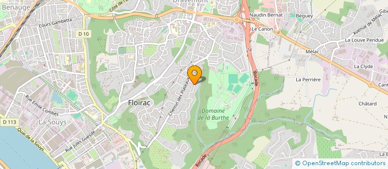 localisation de l'entreprise ORGANISME DE FORMATION DE PREVENTION ET DE SECOURS 33 à FLOIRAC