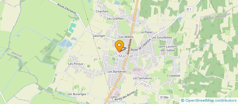 localisation de l'entreprise ORGANISME DE GESTION DE L'ECOLE CATHOLIQUE  MANZIAT