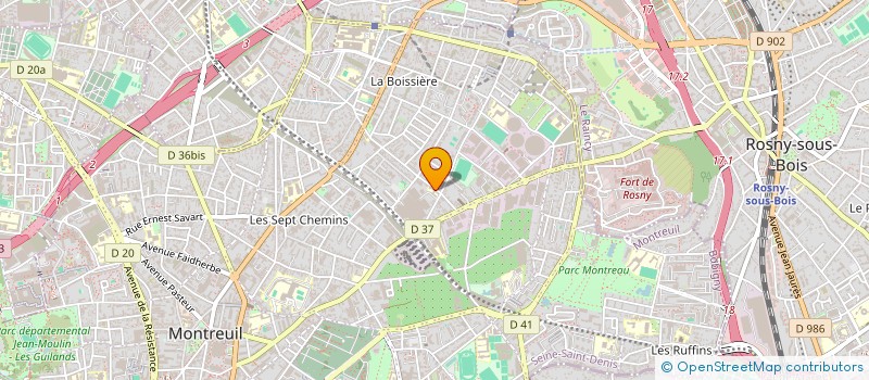localisation de l'entreprise ORGANISME DE GESTION DE L'ECOLE CATHOLIQUE SAINT-DENIS FIDELIS à MONTREUIL