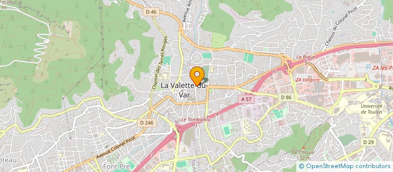 localisation de l'entreprise ORGANISME DE GESTION DE L'ECOLE PAROISSIALE DE LA VALETTE à LA VALETTE-DU-VAR