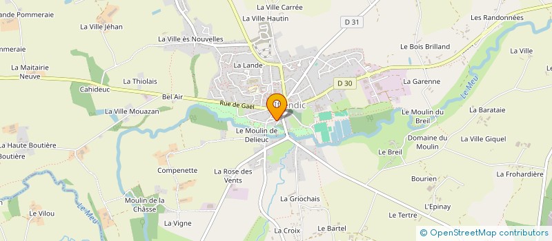 localisation de l'entreprise ORGANISME DE GESTION DE L'ENSEIGNEMENT CATHOLIQUE  IFFENDIC