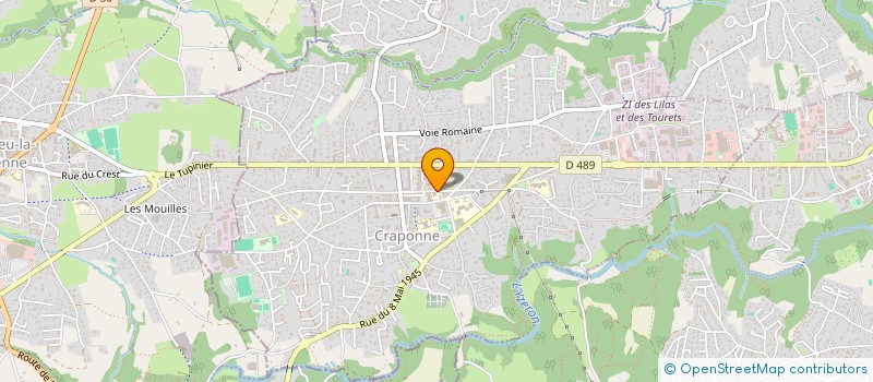 localisation de l'entreprise ORGANISME DE GESTION DE L'ENSEIGNEMENT CATHOLIQUE  CRAPONNE