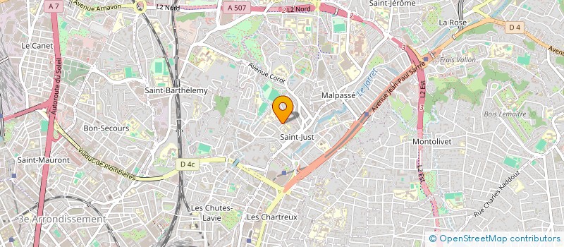 localisation de l'entreprise ORGANISME DE GESTION DE L'ENSEIGNEMENT CATHOLIQUE DE L'ECOLE LACORDAIRE à MARSEILLE