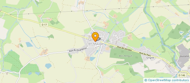 localisation de l'entreprise ORGANISME DE GESTION DE L'ENSEIGNEMENT CATHOLIQUE DE L'ECOLE PRIVEE JOSEPH GIRARD DU PIN EN MAUGES à BEAUPREAU-EN-MAUGES